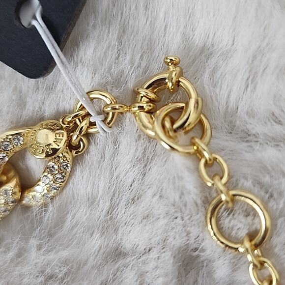 NEW J. Crew Havana Jones Iced Crystal Curb Chain Link Chunky Necklace - Picture 12 of 13